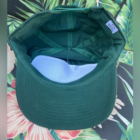 Vtg 80s 90s T.I. Snapback Hat Empire State Express Train Green - Picture 5 of 7